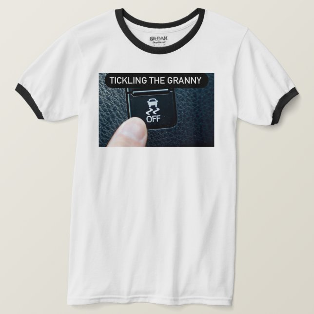 Das Kitzeln des Granny-T - Shirt (Design vorne)