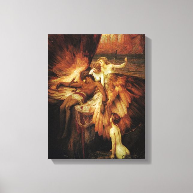 Das Klagen für Icarus Leinwanddruck (Vorderseite)