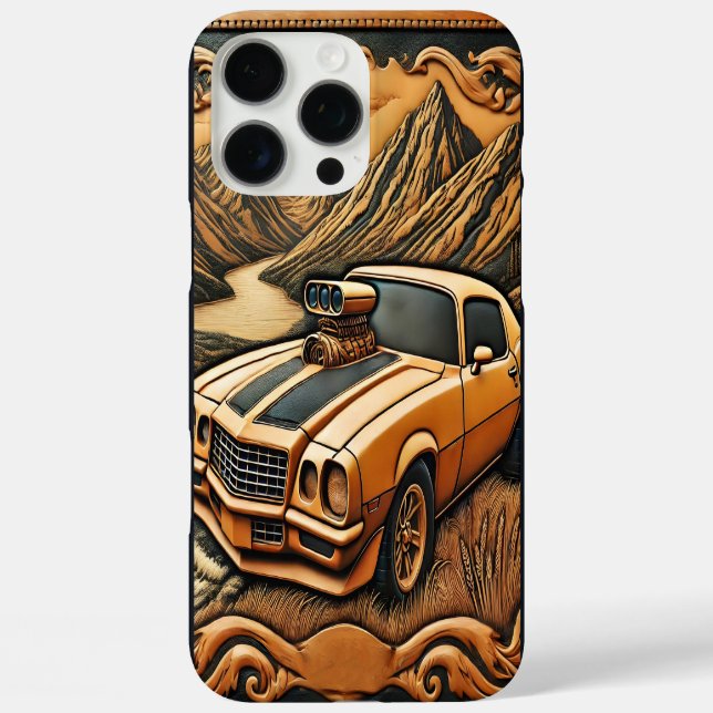Das klassische Muskelauto trifft auf die Schönheit iPhone 16 Pro Max Hülle (Rückseite)