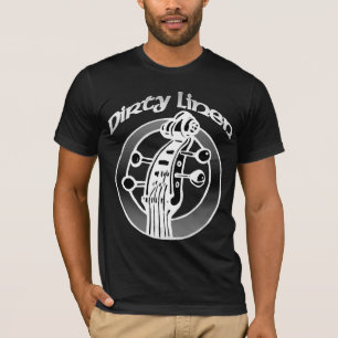Das klassische schmutzige Leinenlogo der Männer T-Shirt