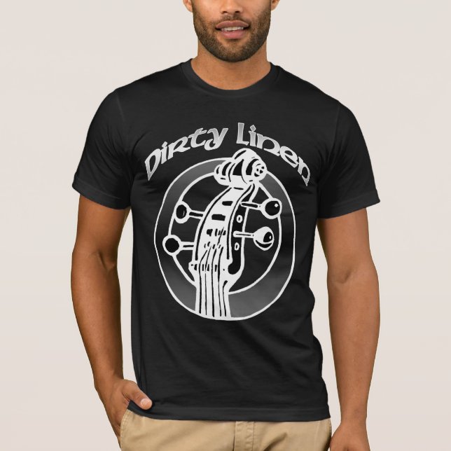 Das klassische schmutzige Leinenlogo der Männer T-Shirt (Vorderseite)