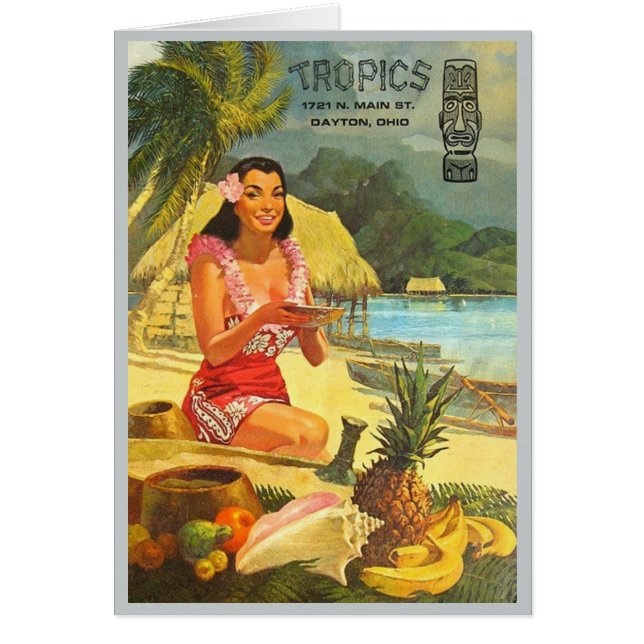 Das klassische Tiki-Menü der Tropen (Vorne)