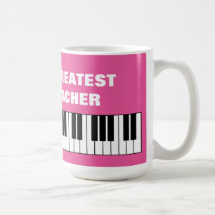 Das Klavier-des Lehrers der Welt bestste übergro Kaffeetasse