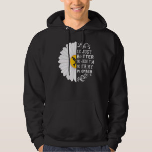 Das Kleben ist einfach besser mein Klempner Daisy  Hoodie