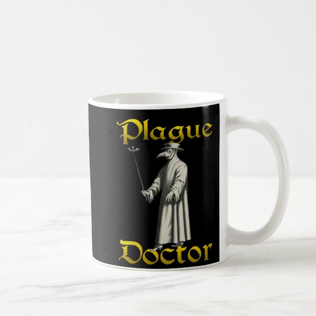 Das Kleid des europäischen Pestärzts für das Mitte Kaffeetasse (Rechts)