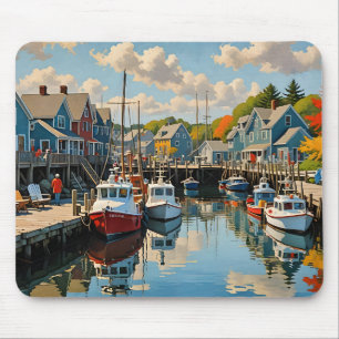 Das kleine Fischerdorf Mousepad