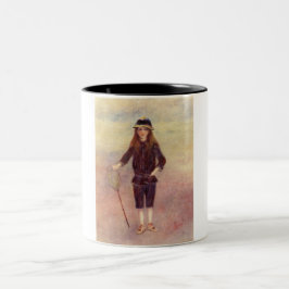 Das kleine Fischermädchen (von Pierre-August Renoi Zweifarbige Tasse