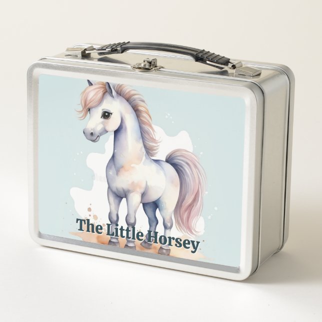 Das kleine Horsey Metall Brotdose (Vorderseite)