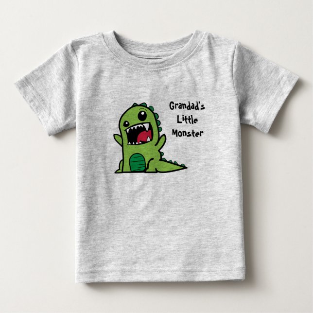Das kleine Monster des Grandads Baby T-shirt (Vorderseite)