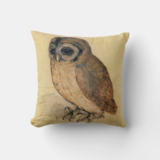 Das kleine Owl Albrecht Dürer Kissen (Vorderseite)