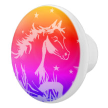Das kleine süße Pony, die Regenbogenfarben
