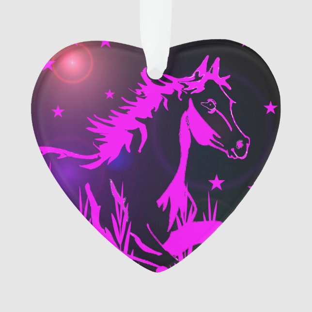 Das kleine süße Pony, die Regenbogenfarben Ornament (Vorderseite)
