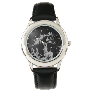 Das kleine süße Pony, schwarz Armbanduhr