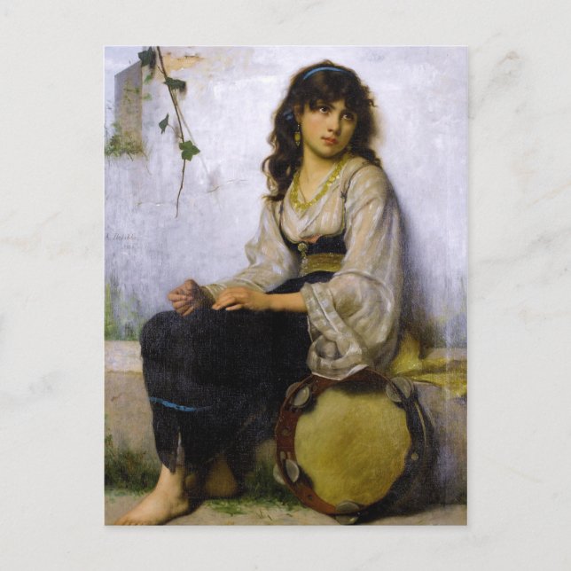 Das kleine Tambourine-Mädchen ~ Postkarte (Vorderseite)