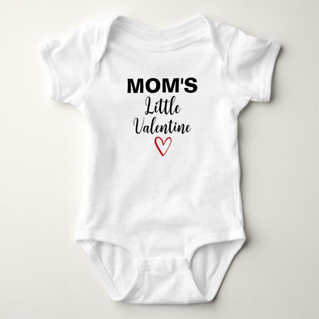 Das kleine Valentine-Baby der Mama Baby Strampler (Vorderseite)