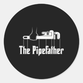 Das Klempnerpflücken des Pipeaters Runder Aufkleber