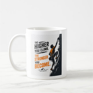 Das Kletterdesign für die Höhen Kaffeetasse