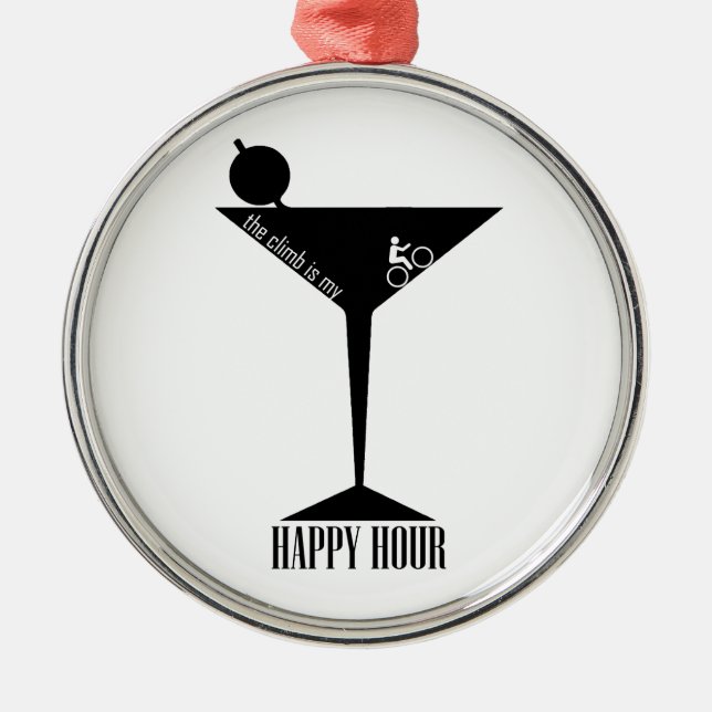 Das Klima ist meine glückliche Stunde Ornament Aus Metall (Vorne)