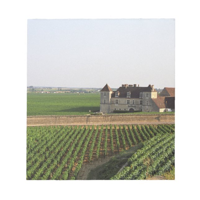 Das Kloster Clos de Vougeot aus dem 16. Jahrhunder Notizblock (Vorderseite)