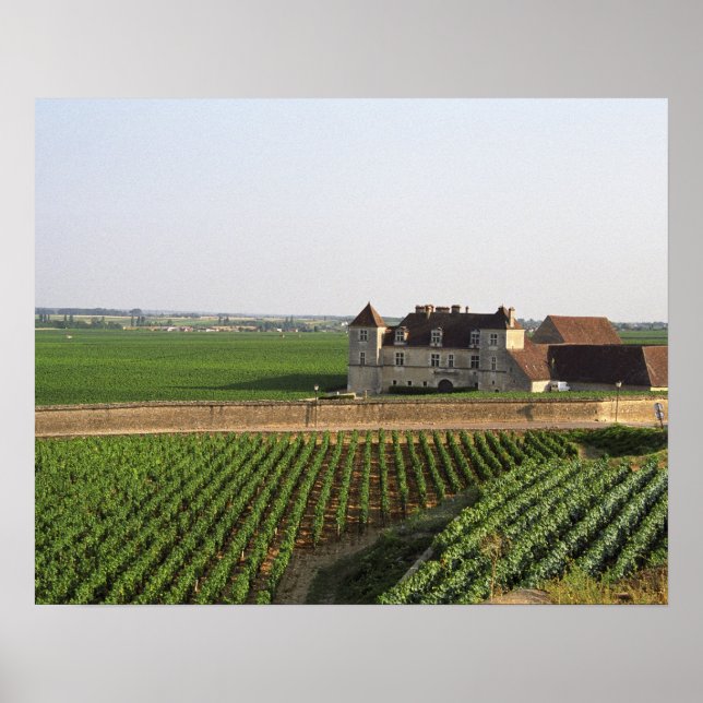 Das Kloster Clos de Vougeot aus dem 16. Jahrhunder Poster (Vorne)