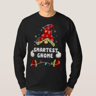 Das klügste Gnome Buffalo Kariert Matching Christm T-Shirt
