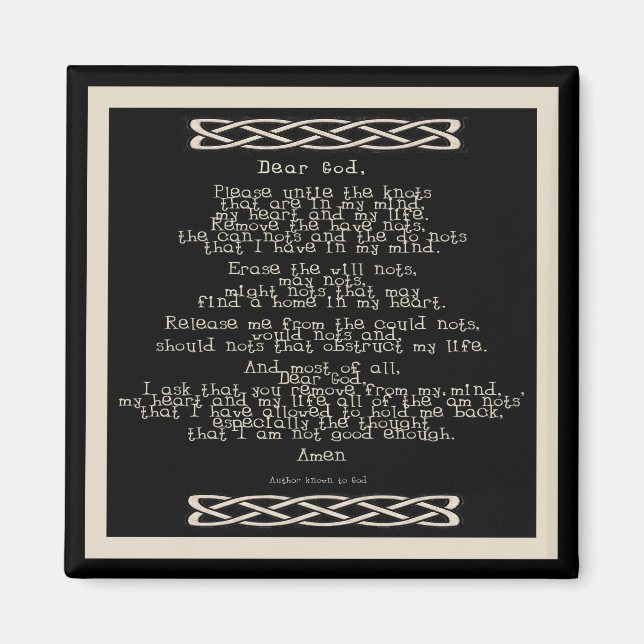 Das Knospengebet Magnet (Vorne)