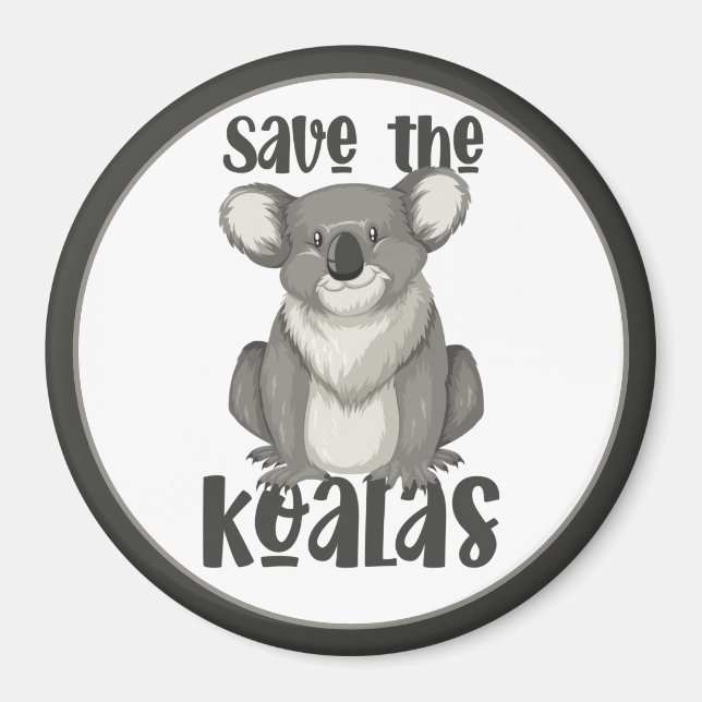 Das Koalas-Magnet gerettet Magnet (Vorne)