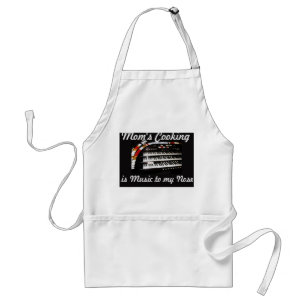 Das Kochen der Mama ist Musik zu meiner Schürze