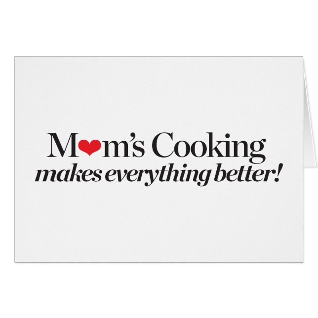 Das Kochen der Mama macht alles besser (Vorderseite (Horizontal))