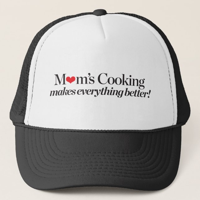 Das Kochen der Mama macht alles besser Truckerkappe (Vorderseite)