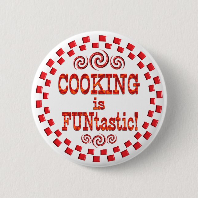 Das Kochen ist FUNtastic Button (Vorderseite)