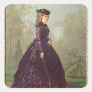 Das Kokodett, 1867 Quadratischer Aufkleber