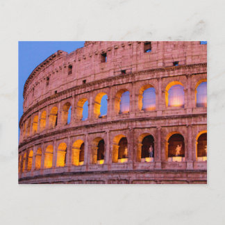 Das Kolosseum am frühen Abend, Rom, Italien Postkarte