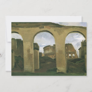 Das Kolosseum durch die Arkaden in Rom, Italien