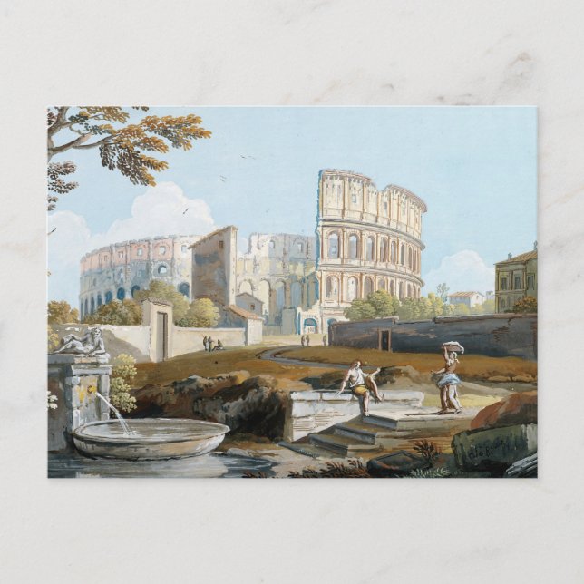 Das Kolosseum in Rom | Giovanni Battista Busiri Postkarte (Vorderseite)