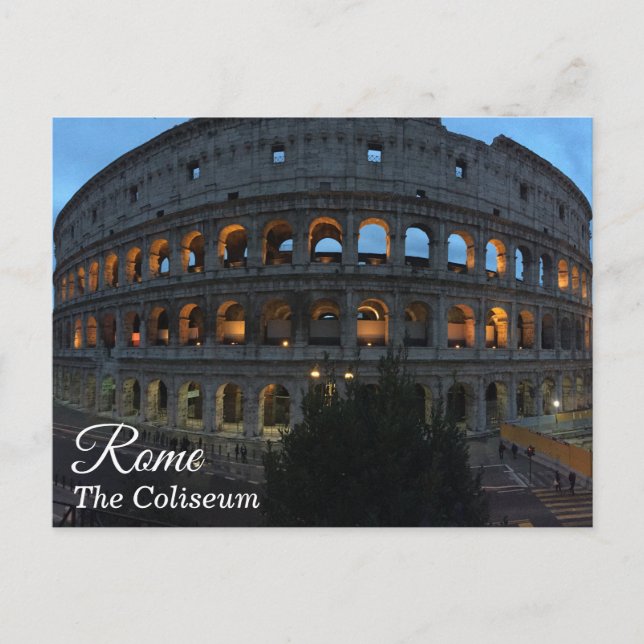 Das Kolosseum, Rom, Italien bei Dusk - Postkarte (Vorderseite)