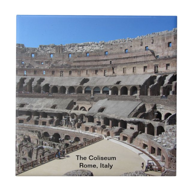 Das Kolosseum - Rom, Italien Fliese (Vorderseite)