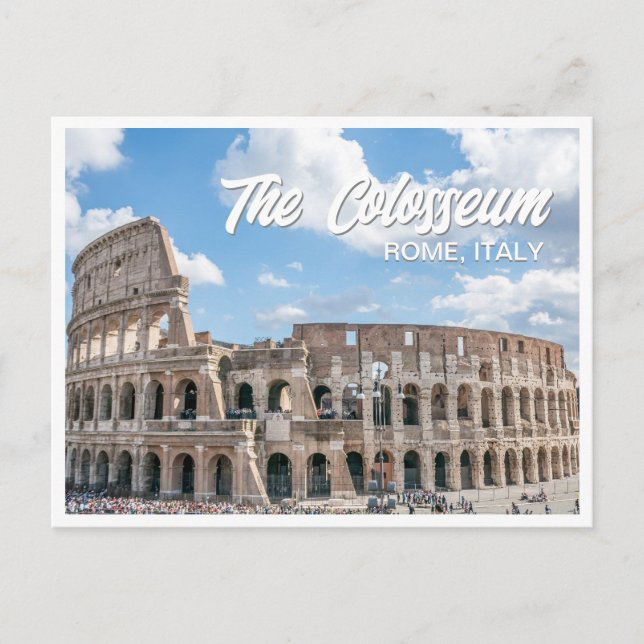 Das Kolosseum Rom Italien Foto Postkarte (Vorderseite)