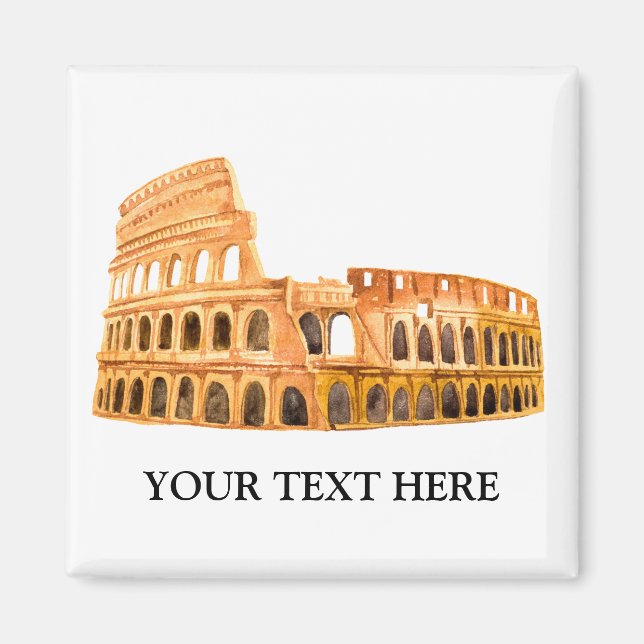 Das Kolosseum Rom, Italien Personalisiertes Design Magnet (Vorne)