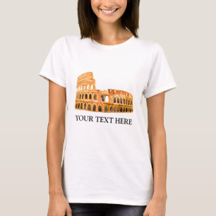Das Kolosseum Rom, Italien Personalisiertes Design T-Shirt