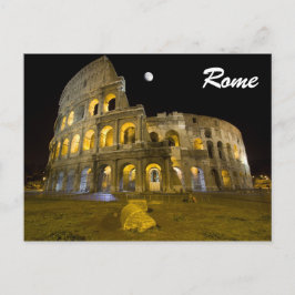 Das Kolosseum um die Nacht Postkarte
