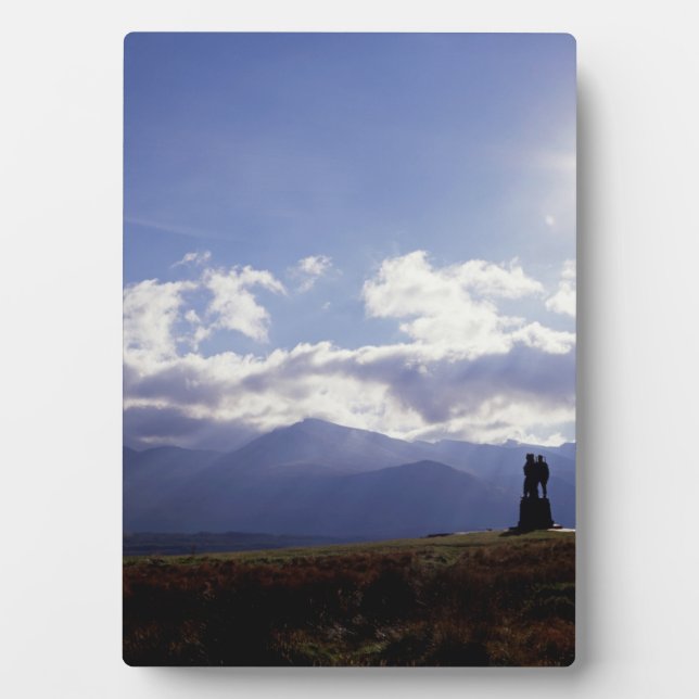 Das Kommando Monument Schottland Fotoplatte (Vorderseite)