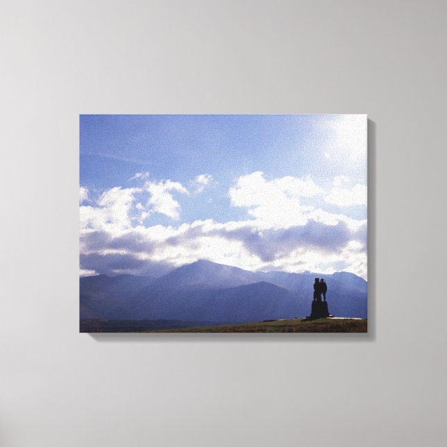 Das Kommando Monument Schottland Leinwanddruck (Vorderseite)