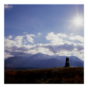 Das Kommando Monument Schottland Poster