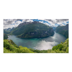 Das komplette Geirangerfjord im Panoramadruck Fotodruck