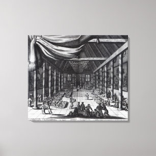 Das königliche Bankett, Illustration Leinwanddruck