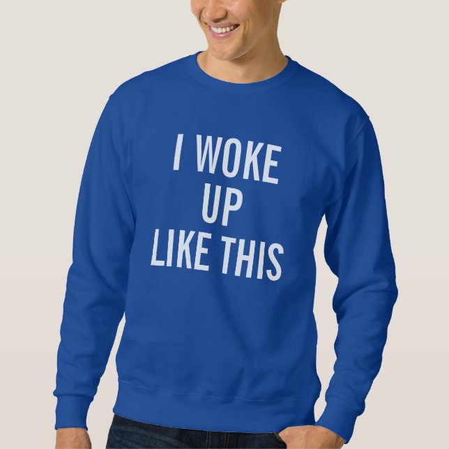 Das königliche Blau der Männer, das ich wie dieses Sweatshirt (Vorderseite)