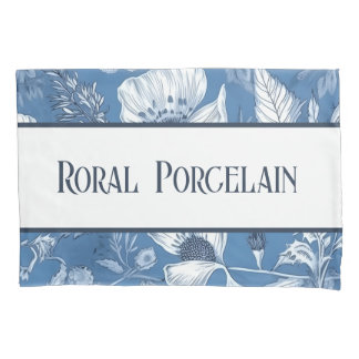 Das königliche blaue Porzellan-Blumenmuster Bd.2 Kissenbezug