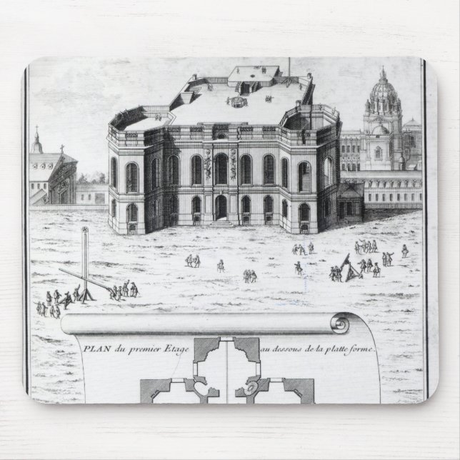 Das königliche Observatorium in Paris, 1741 Mousepad (Vorne)
