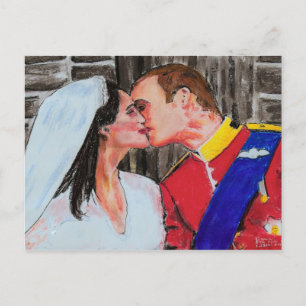 Das königliche Siegel - Postkartenpastellkunst Postkarte
